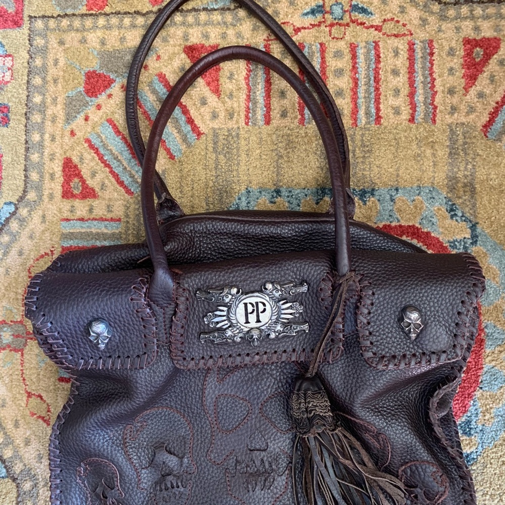 VINTAGE Philipp Plein Chocolate Skull Bag